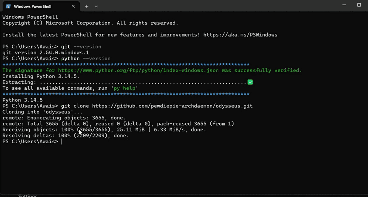Install Odysseus on Windows (2026) — Step-by-Step with Screenshots ...
